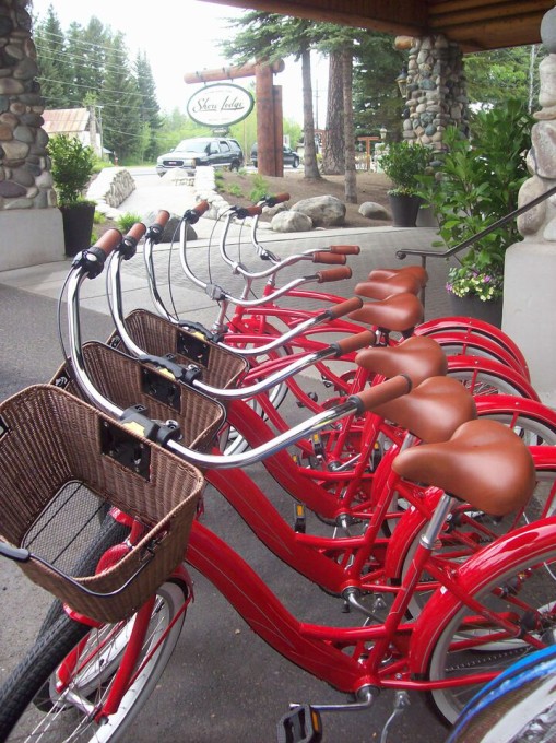 cruiser bikes at shore lodge